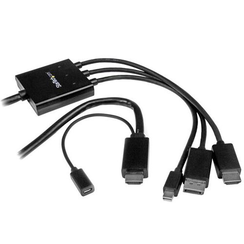 StarTech.com Splitter Divisor HDMI de 4 Puertos, Vídeo HDMI 2.0 de 4K a  60Hz, Multiplicador HDMI 4K con Escalador incorporado, HDMI de 1 Entrada y  4