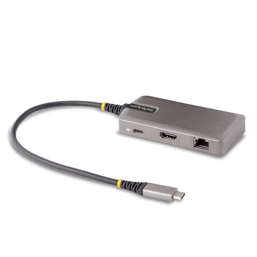 StarTech.com Hub USB-C de 3 Puertos USBA - USB 3.0 de 5Gbps - Alimentado  por el Bus - Concentrador USB-C de 3 Puertos USB-A - Ladrón USB-C Portátil  - Red Ethernet RJ45