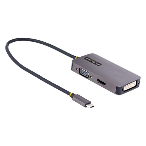 Startech Adaptador Multipuertos USB-C RJ45/HDMI/VGA Canal Pc Informatica