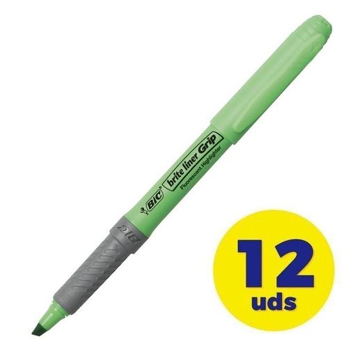 Pack de 12 marcadores fluorescentes Brite Liner de Bic punta