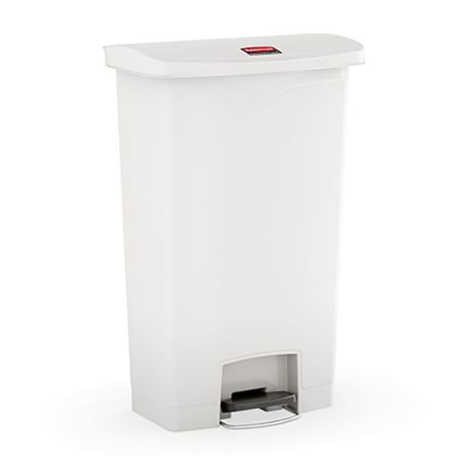 Cubo De Basura De Pedal Slim Jim 50 Litros Blanco Rubbermaid con Ofertas en  Carrefour