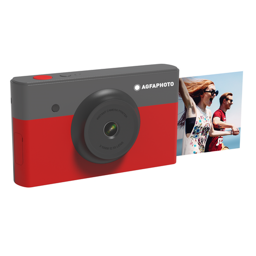 Agfa Photo - Realipix S - Cámara Digital Con Impresión Por Sublimación Térmica - 10mp Bluetooth - 5,3 X 8,6 Cm - Rojo con Ofertas en Carrefour | Ofertas Carrefour Online
