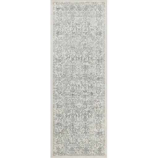 Alfombra Vintage Lavable En Lavadora Gris/azul 160x213 Cm - Diseño