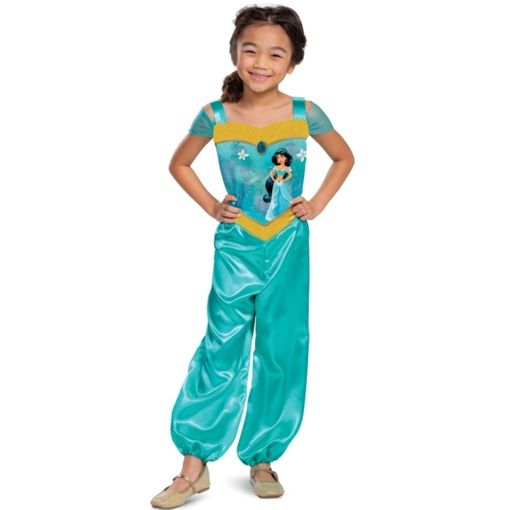 Disney Oficial - Disfraz Jasmine Niña Clásico, Disfraz Princesa Niña En  Talla M (7-8 Años) (liragram - Princesas - 140389k-eu)