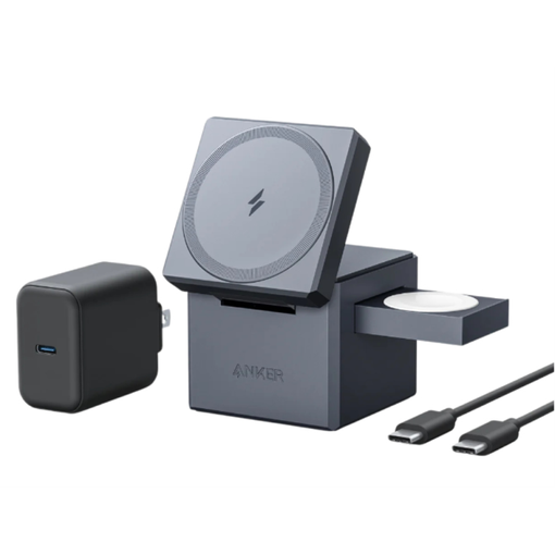 Cargador Anker 3 En 1 Con Magsafe Cubo Gris con Ofertas en Carrefour