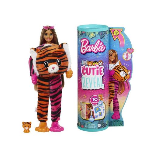 Barbie Cutie Reveal Serie Amigos De La Jungla Tigre Disfraz Revela