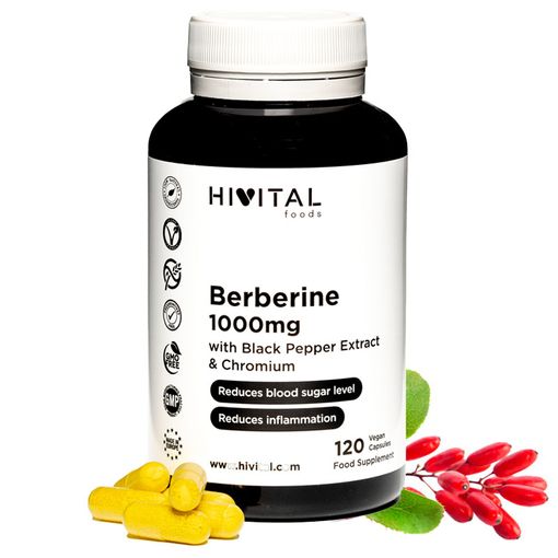 Berberina 1000 Mg | 120 Cápsulas Veganas