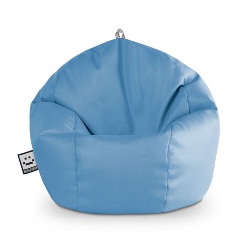 Puff Pelota Polipiel Azul Cielo Happers