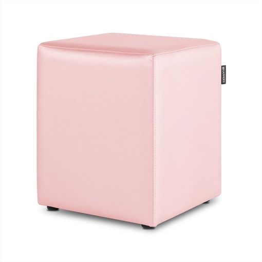 Puff Cubo Polipiel Rosa 1 Unidad con Ofertas en Carrefour