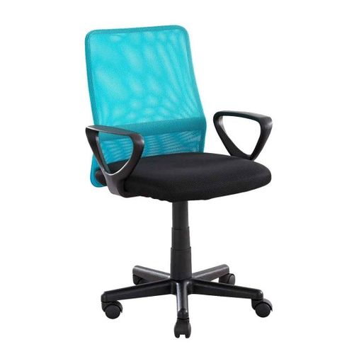 Silla de escritorio ergonomica con ruedas y reposabrazos - Mesh - Nest  Dream - Azul