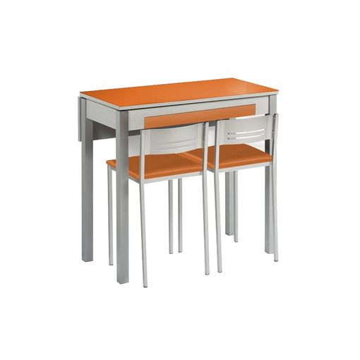 negro George Eliot Estación de ferrocarril Mesa Cocina Ala Extensible Frontal Modelo Add Naranja 90x50x75 Cms con  Ofertas en Carrefour | Ofertas Carrefour Online