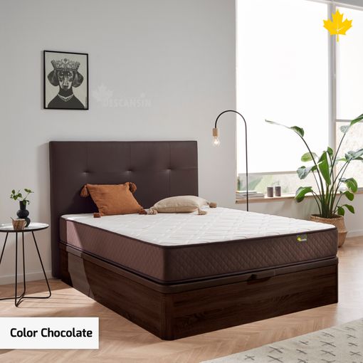 Pack Colchon + Canape Abatible Descansin, 105 X 190, Beis, Maxima  Comodidad, Gran Almacenaje con Ofertas en Carrefour