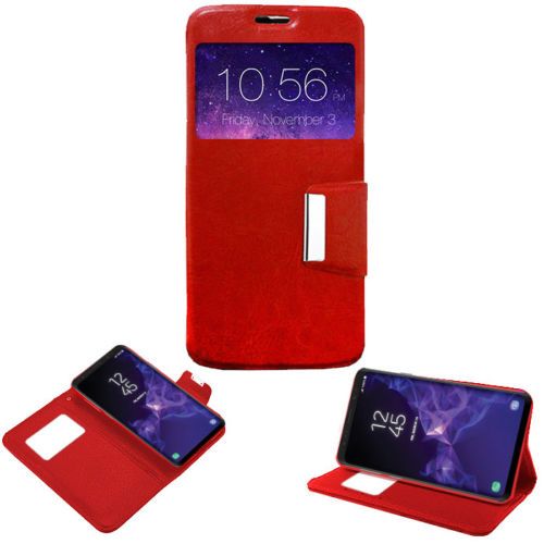 Funda Libro Soporte Con Ventana Xiaomi Mi 10t Lite Color Roja con Ofertas  en Carrefour