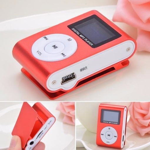 Mini Reproductor De Musica Mp3 ( Pantalla Lcd ) Con Clip Rosa con Ofertas  en Carrefour