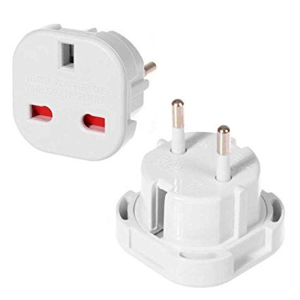 Adaptador Blanco Universal ( Red Enchufe Pared ) Uk Ingles Reino Unido A  Europeo Ue Schuko con Ofertas en Carrefour