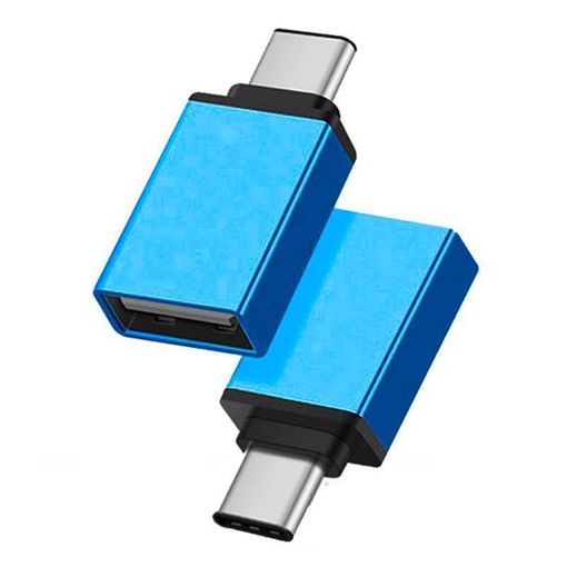 2 en 1 OTG Convertidor USB 3.0 a Micro USB y Tipo C Adaptador USB3.0 hembra  a Micro USB macho y USB C macho Conector (1 Pack)