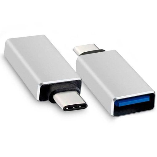 Usb 3.1 Tipo C Macho A Usb 3.0 Hembra Otg Datos Sync Adaptador Convertidor  Plata Universal con Ofertas en Carrefour