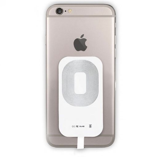 Receptor Adaptador Qi Carga Inalámbrica Lightning Iphone 5 5s 5c 6