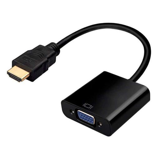 Adaptador VGA a HDMI con Audio USB - Conversores de Señal de Vídeo