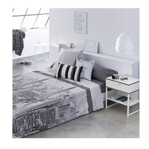 Artean - Juego De Sabanas City Life Cama De 180 X 190/200. con Ofertas en Carrefour | Ofertas Carrefour Online