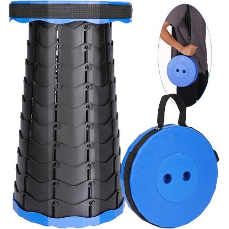 Coshano Taburete Plegable Portátil Para Camping, Pesca, Senderismo,  Barbacoa, Altura Ajustable Redondo 180kg (azul Electrico) con Ofertas en  Carrefour