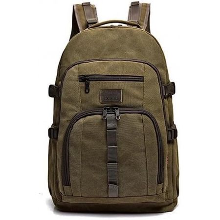 Mochilas De Lona Vintage, Bolsa De Viaje Informal Para Estudiantes,  Senderismo, Viaje, Camping, Bolsas De 50 Litros (verde) con Ofertas en  Carrefour