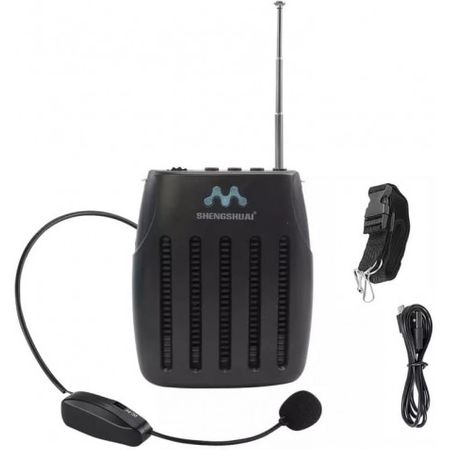 Amplificador De Voz Portátil Inalámbrico Altavoz Recargable Con Micrófono,  Bluetooth, Radio Fm Inalámbrica Y Micrófono, Altavoz con Ofertas en  Carrefour