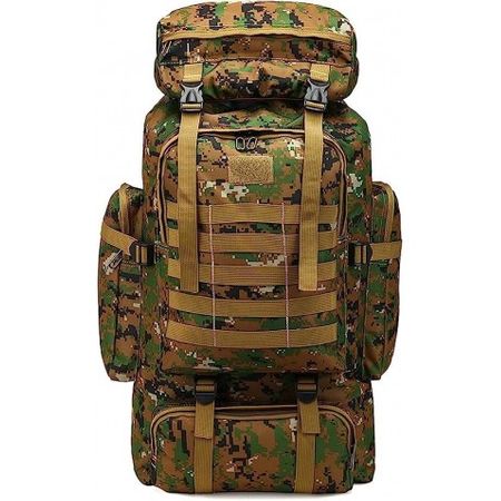 Mochila táctica militar de gran capacidad de 50L para hombres, mochila  impermeable para exteriores, mochila para senderismo, Camping, bolsas de  Negro