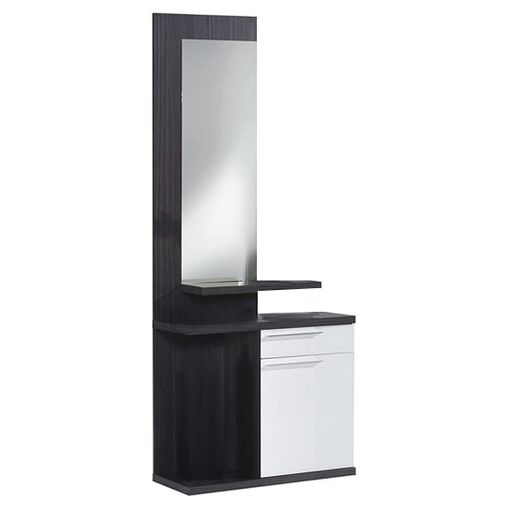 Mueble Recibidor Con Espejo De Pared Darcy. 91,5x85x37,9 Cm. Consola Con  Cajón Y Estante Inferior. con Ofertas en Carrefour