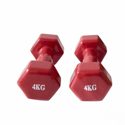 Pesas Mancuernas 4kg Gimnasio Rehabilitación Gym Hierro