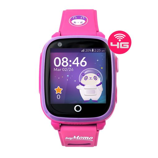 Reloj Inteligente Para Niños Y Niñas Con Gps Localizador Y Comunicación  -único Con 4g- Rosa