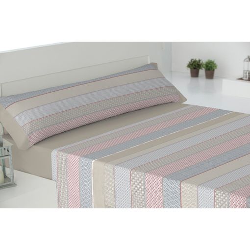 Todocama-juego De Sabanas Beige 150x190/200 con Ofertas en Carrefour