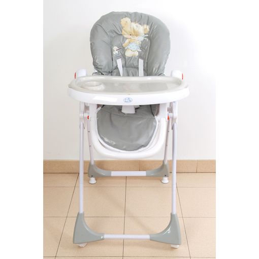 Trona Para Bebé Regulable, Doble Bandeja, Modelo Osito Gris, Silla Bebé. Trona  Para Niños con Ofertas en Carrefour