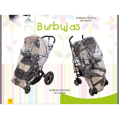 Burbuja de lluvia universal para silla de paseo, con orificios de