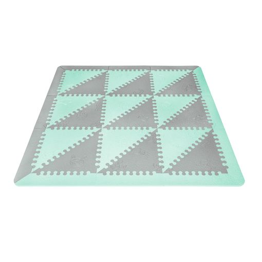 Lubabymats - Alfombra Puzzle Infantil Para Bebés De Foam (eva), Suelo Extra Acolchado. Medida: 161x161 Cm. Color Mint Y Gris con Ofertas en Carrefour | Ofertas Online