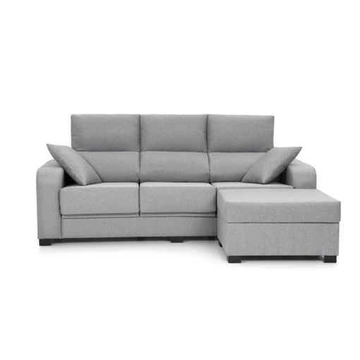 Sofa Chaise Longue Hela Reversible Gris Marengo 4 Plazas 265x150 Cm Tanuk  con Ofertas en Carrefour