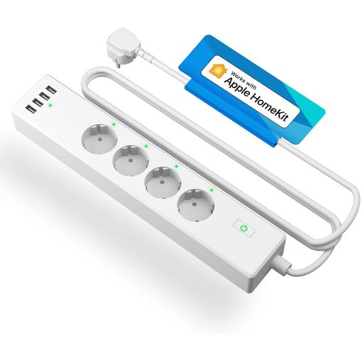 Meross Regleta Inteligente 4 Tomas De Corriente Y 4 Puertos Usb Compatible  Con Apple Homekit, Google Y Alexa con Ofertas en Carrefour