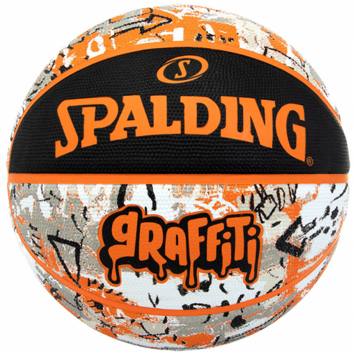Balón De Baloncesto Spalding Grafitti Orange Caucho Talla 5 con
