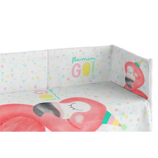 Chichonera Bebé 60x120 Extra Resistente Hecha De Piqué, Para Proteger A Tu  Bebé De Los Barrotes De La Cuna. Colección Flamingo Dreams con Ofertas en  Carrefour