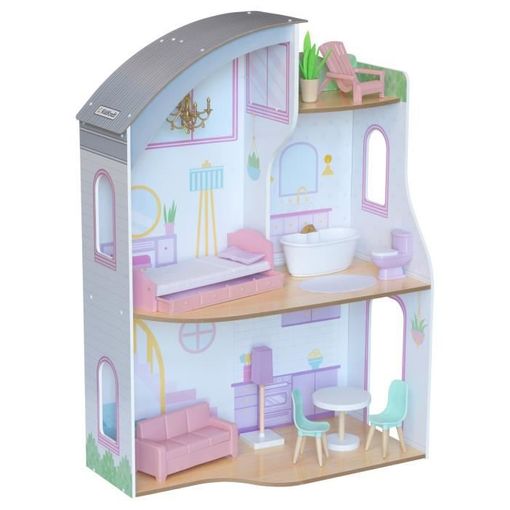 Casa De Muñecas Charlotte De Madera Con Ez Kraft Assembly con Ofertas en  Carrefour