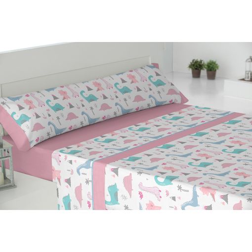 Juego de sábanas franela 3 piezas cama 90 cm. Modelo rombos Gris JS FRANELA  ROMBOS