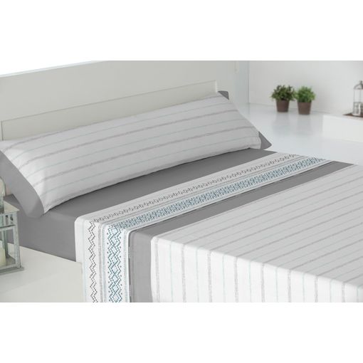 Juego De Sábanas Invierno Ademia Gris Coralina 100% Poliéster Para Cama De  150 Cm con Ofertas en Carrefour