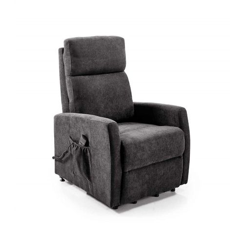 Sillon Relax Boston Reclinable Manual con Reposapies Color Gris y