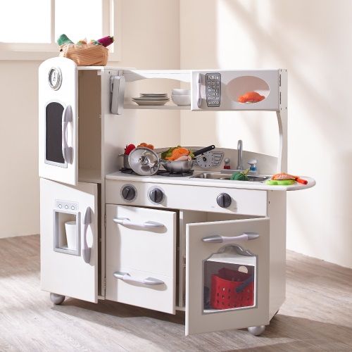 Teamsn Kids Cocina De Juguete De Madera Con Accesorios Para Niños Td-11414w  con Ofertas en Carrefour