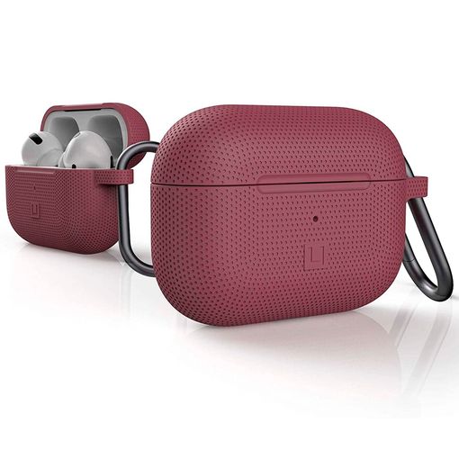 Funda Airpods Pro / Pro 2 Silicona Antihuellas Con Mosquetón