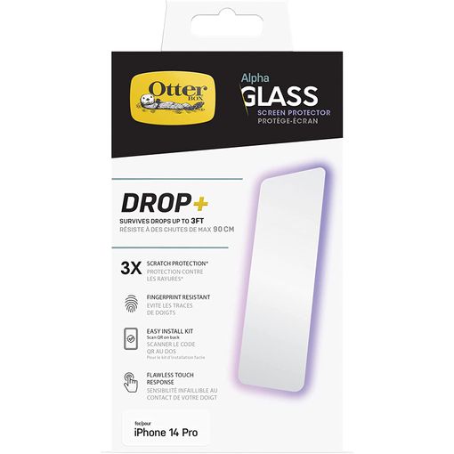 3x Protector de pantalla transparente HD de vidrio templado para iPhone 14  Pro