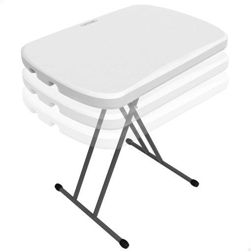 Mesa Auxiliar Plegable Ajustable En Altura Lifetime 66x46x61-71 Cm con  Ofertas en Carrefour