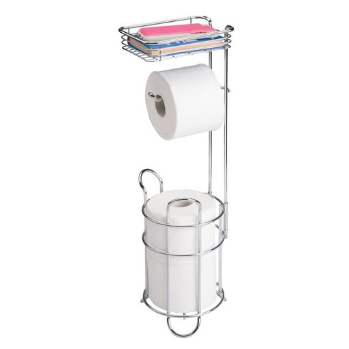 Almacenaje Y Dispensador De Rollos De Papel Higiénico De Acero Para Baño -  Satinado - Mdesign con Ofertas en Carrefour