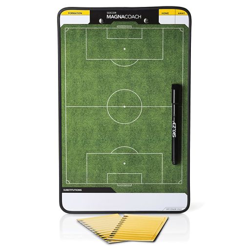 Pizarra entrenador verde y blanco fútbol 40 x 23 cm - Tienda online