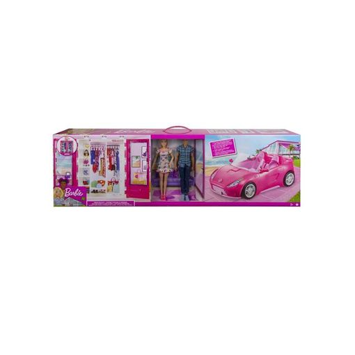 Sumamente elegante verano Otros lugares Muñeca Barbie Y Ken Con Su Armario Y Coche Descapotable Rosa De Dos Plazas.  Incluye Accesorios. (mattel - Gvk05) con Ofertas en Carrefour | Ofertas  Carrefour Online